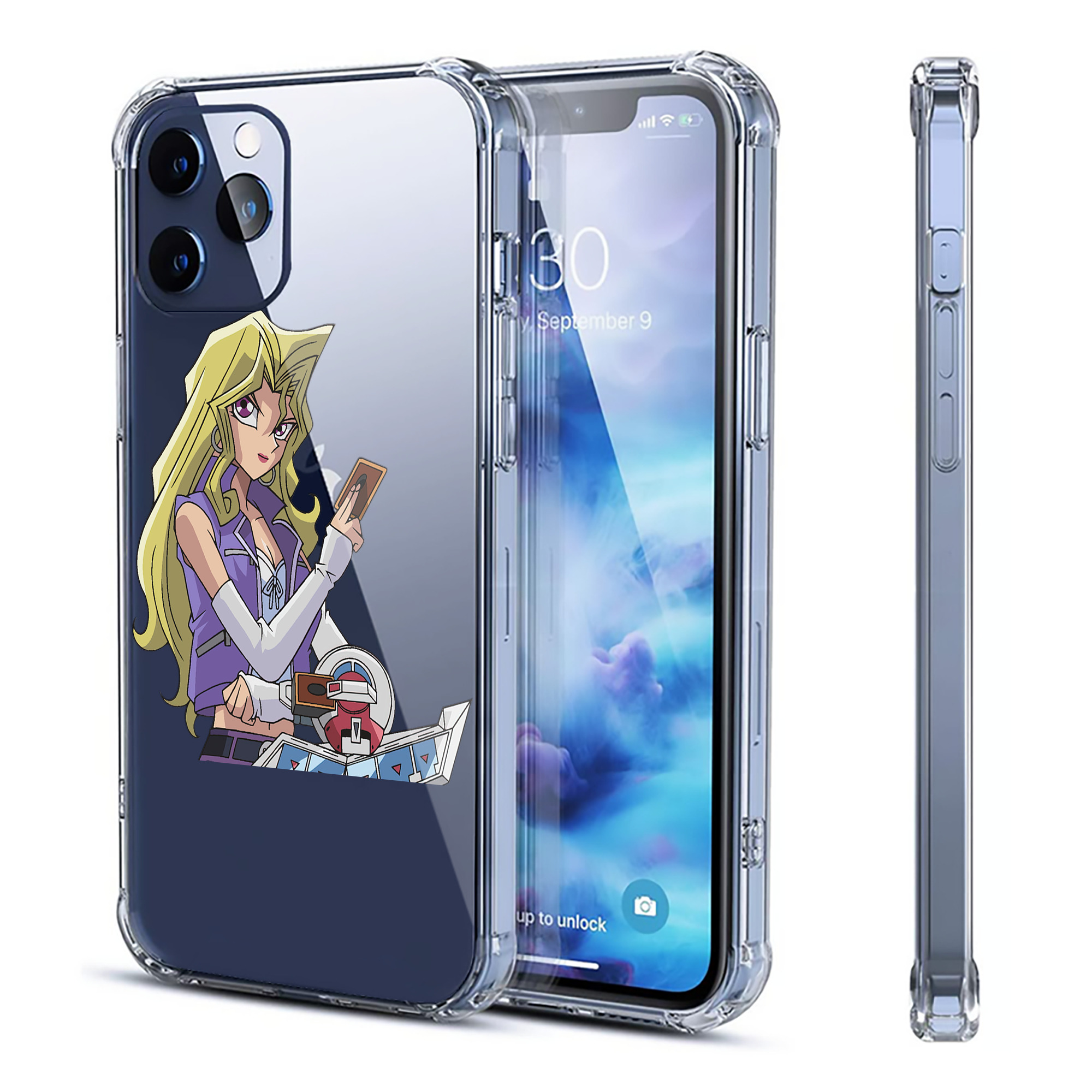 （画像用） 遊☆戯☆王 Yu-Gi-Oh! 【iPhone 12シリーズ対応】透明スマホケース（クリアソフトケース）